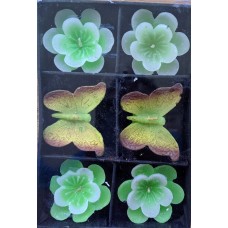 Floating Candles (Set of 6) - Butterfly design