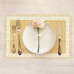 Set of 4 Rustic Natural Jute/Burlap Table Placemats with Matching Cutlery Holders | Lace Design, Fringes | Thanksgiving, Holidays, Fall, Easter, BBQ, Farmhouse Kitchen Decor (Off White)